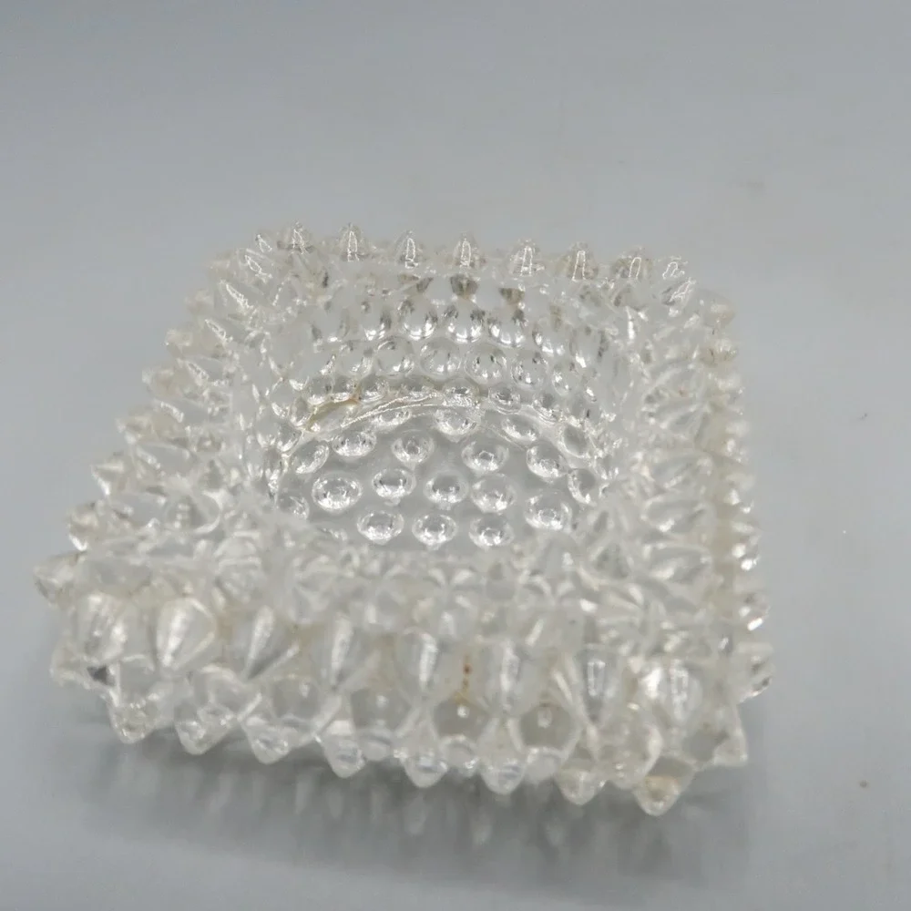 Vintage Fenton Hobnail Glass Clear 3